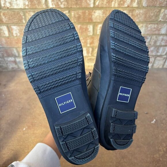 Tommy Hilfiger Women's Renegade High Top Rubber Storm Rain Boots 9 Fishermacore - Picture 5 of 5